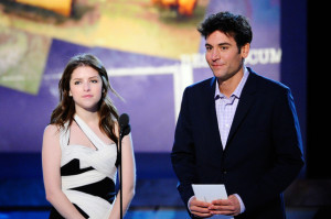 Josh Radnor picture while onstage with Anna Kendrick during the 2011 Film Independent Spirit Awards at Santa Monica Beach on February 26th 2011 in Santa Monia 2