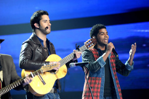 the first prime of star academy season 8 photo of Hosam from Syria and Mohamed Abdulla from KSA