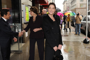 Carla Bruni Sarkozy spotted with French President Nicolas Sarkozy as they attend a private dinner on March 29th 2010 at the White House in Washington 2