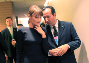 Carla Bruni Sarkozy attends a meeting at the United Nations during the Millennium Development Goals summit on September 20th 2010 in New York 3