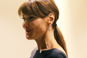 Carla Bruni Sarkozy attends a meeting at the United Nations during the Millennium Development Goals summit on September 20th 2010 in New York 1