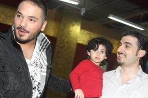 picture of Ramy Ayach on April 15th 2011 as he arrives backstage to the 3rd prime of star academy 4