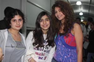 picture of Rania Nagib the egyptian graduate of star academy on April 15th 2011 as she arrived backstage to the 3rd prime of star academy 2