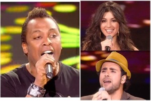 Haddaway singing on the fifth prime of star academy8 along with Christine and Gilbert on April 29th 2011