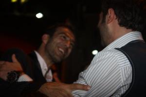 backstage of the prime of star academy 2011 on May 6th 2011 picture of mohamad Al Qaq with Wadi abi raed 1