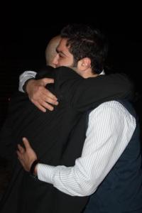 backstage of the prime of star academy 2011 on May 6th 2011 picture of mohamad Al Qaq with MR Naji Souraty 4