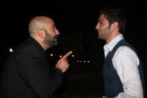 backstage of the prime of star academy 2011 on May 6th 2011 picture of mohamad Al Qaq with MR Naji Souraty 1