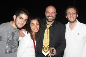 backstage of the prime of star academy 2011 on May 6th 2011 picture of theater teacher Naji Souraty 4