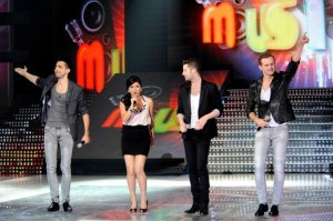 the 8th prime of star academy on May 20th 2011 picture of christine Saadeh with Akcent