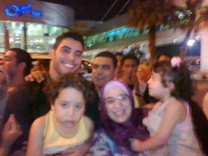 picture of Karim kamel as he arrives to the airport on May 21st 2011