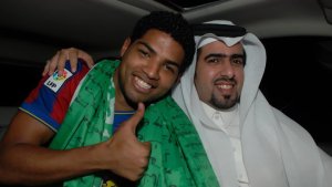 Mohamad Abdullah as he arrives back to saudi arabia at the airport after he left star academy 26