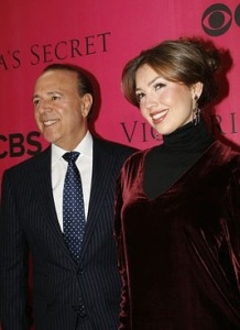 Thalia photo on the red carpet of Victorias Secret Fashion Show held on November 10th 2010 at Lexington Avenue Armory in NY with her husband