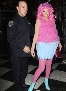 Thalia photo wearing a shiny pink costume at the 15th Annual Bette Midler New York Restoration Projects Hulaween held on October 29th 2010 Waldorf at Astoria Hotel in New York 5