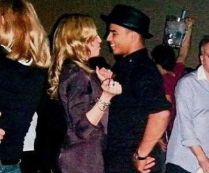 Madonna photo with her boyfriend Brahim Zaibat on February 13th 2011 at the Asphalt Club in Berlin 1