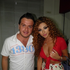 backstage of the 13th prime of staracademy8 on June 24th 2011 photo of myriam fares as she arrives to the lbc building 1