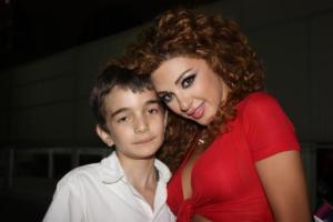 backstage of the 13th prime of staracademy8 on June 24th 2011 photo of myriam fares as she arrives to the LBC builfding 8