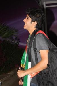 backstage of the 13th prime of staracademy8 on June 24th 2011 photo of abdul salam as he leaves the LBC building 12