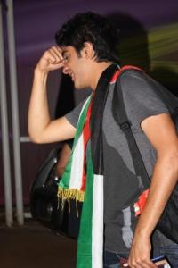 backstage of the 13th prime of staracademy8 on June 24th 2011 photo of abdul salam as he leaves the LBC building 13