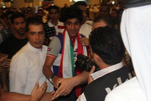 Abdul Salam photo yesterday on June 28th 2011 as he arrives to the Airport in Kuwait 8