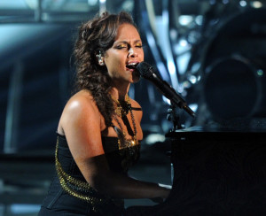 Alicia Keys performs onstage during the 2011 BET Awards held at the Shrine Auditorium on June 26th 2011 in Los Angeles 1