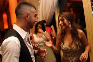 new photo of Christine Saade with Mohammad Rafe3 at her celebration party held on Friday July 1st 2011 at Byblos resort in Lebanon 4