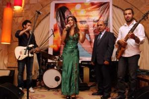 new photo of Christine Saade at her celebration party held on Friday July 1st 2011 at Byblos resort in Lebanon 10