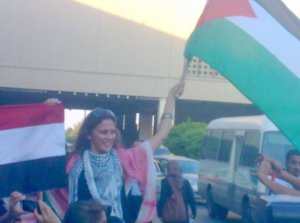 Layan Bazlamit picture on July 3rd 2011 as she arrives to Amman airport in Jordan 20