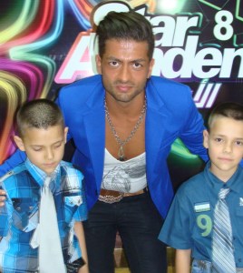 fadi andrawos picture on July 1st 2011 at the backstage of the star academy 14th prime 1