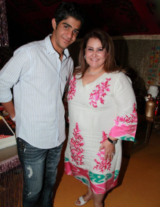 photo of the Kuwaiti student of star academy Abdul Salam after leaving star academy at a celebration party honoring him