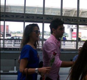 photo of StarAcademy students Ahmad Izzat and Layan Bazlamit at Beirut airport 1