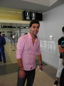 photo of StarAcademy Egyptian finalist Ahmad Izzat as he leaves Beirut airport and heads back to Cairo 6