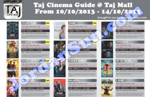 taj cinemas movies on october 10th 2013