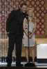 Kristen Bell and Jason Segel presnting an awars at the 14th Annual Critics choice award