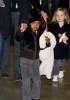 Angelina Jolie and Brad Pitt with their kids Zahara who is four years old and Shiloh who is two  at the Narita International Airport on January 27th in Narita  Chiba  Japan