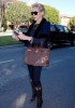 Sharon Stone seen yesterday on the streets of Beverly Hills while trying to figure out how to use her mobile phone on the 28th of January 2009