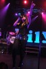 Lily Allen singing live on stage