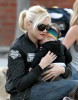 Gwen Stefani hugging baby Zuma Rossdale