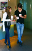 Miley Cyrus and Justin Gaston together at an icecream shop on January 28th, 2009