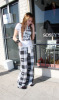 Miley Cyrus in her pajamas outside a pilates gym in Toluca Lake