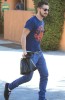 Shia LaBeouf walkimg back home after shopping at the local convenience store in Los Angeles on January 28th 2009