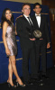 Freida Pinto and Dev Patel with Director Danny Boyle at the 61st Annual DGA Awards held at the Hyatt Regency Century Plaza   Press Room in Los Angeles, California on the 31st of January, 2009