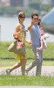 Katie Holmes and Tom Cruise with Suri in Brazil