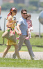 Katie Holmes and Tom Cruise with Suri in Brazil