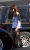 Ashley Tisdale at a local gas station in Los Angeles, California