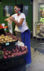 Katie Price shopping for groceries at Pacific Coast Greens in Los Angeles, California