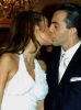 Gabriela Bo with ex-husband Cristian Castro kissing at their wedding