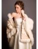 Brittany Flickinger in a creamy-fur double chest coat