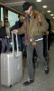 Shia LaBeouf seen in Heathrow airport in London on February 6th 2009