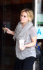 Hilary Duff spotted grapping a cup of coffee yesterday