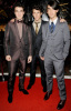 Jonas Brothers arrive at the 2009 MusiCares Person of the Year Tribute in Los Angeles